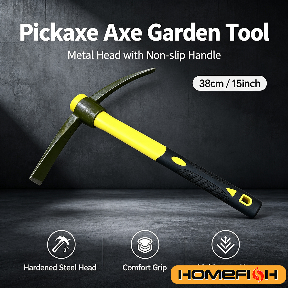 Gardening Tools Yellow - Ensemble de houes à manche en