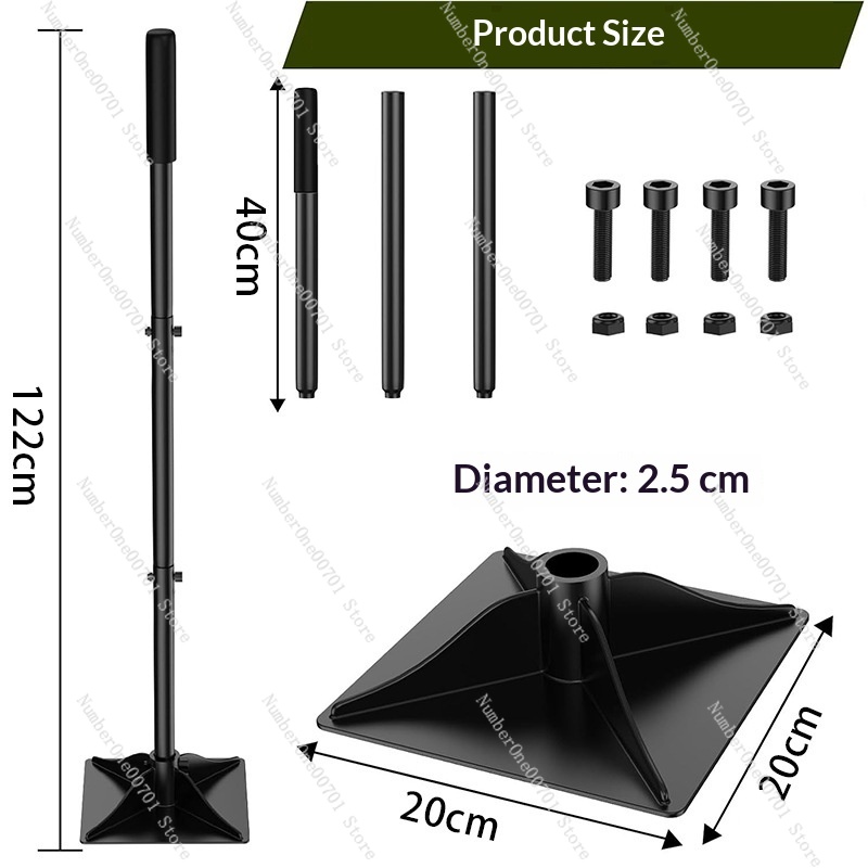 Gardening Tools And Uses - Pilon de jardin en acier détachable,