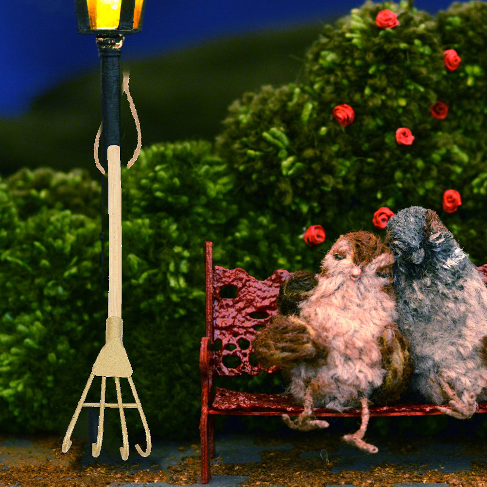 Gardening Tools Vintage - 5 pièces, mini râteau décoratif en