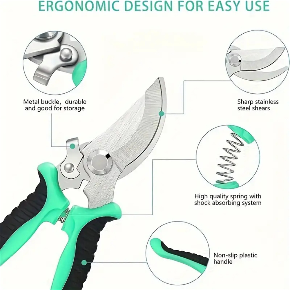 Sécateur bypass en acier inoxy - Gardening Tools Scissors avis et prix