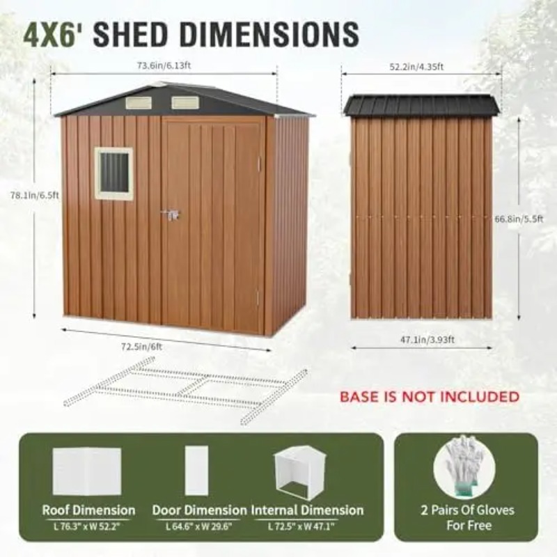 Abri de jardin extérieur 6x4 p - Gardening Tools avis et prix