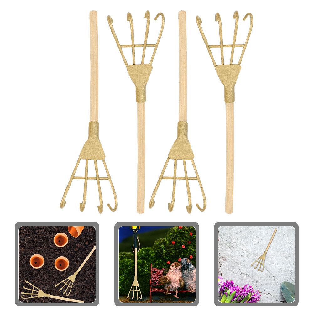 5 pièces, mini râteau décorati - Gardening Tools Vintage avis et prix